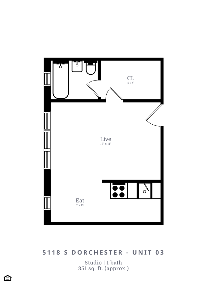 5118 S Dorchester Ave Studio-2 Beds Apartment for Rent - Photo Gallery 13